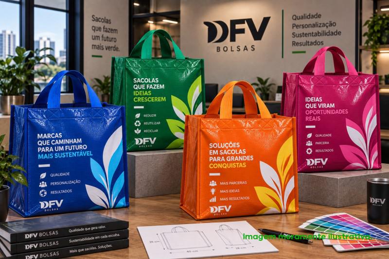 Fábrica de sacolas personalizadas: soluções que fortalecem sua marca